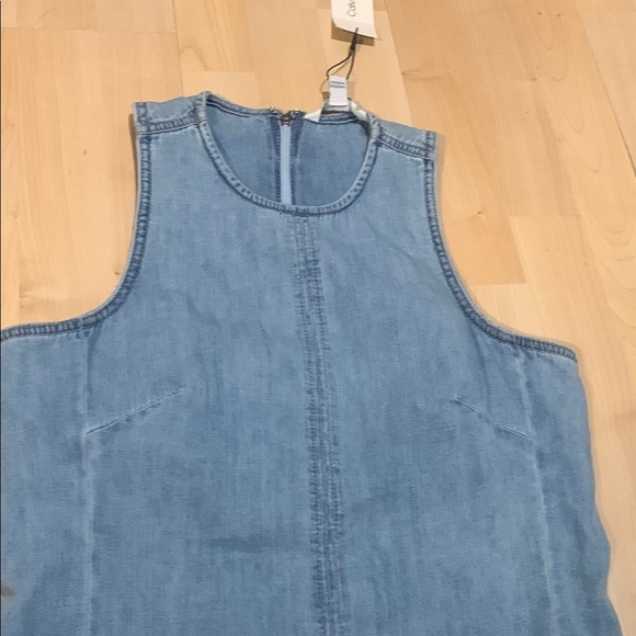 NWT Calvin Klein Denim Sleeveless Dress - Picture 8 of 11